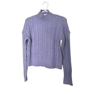 🔴 5 for $40 SALE!
Kendall Kylie Blue Turtleneck Cropped CableKnit Sweater Sz M